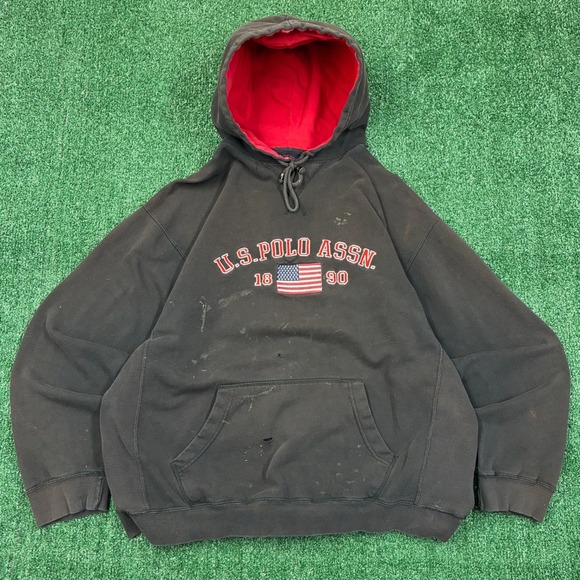 U.S. Polo Assn. Other - Vintage Embroidered U.S. Polo Assn. Reverse Weave Hoodie